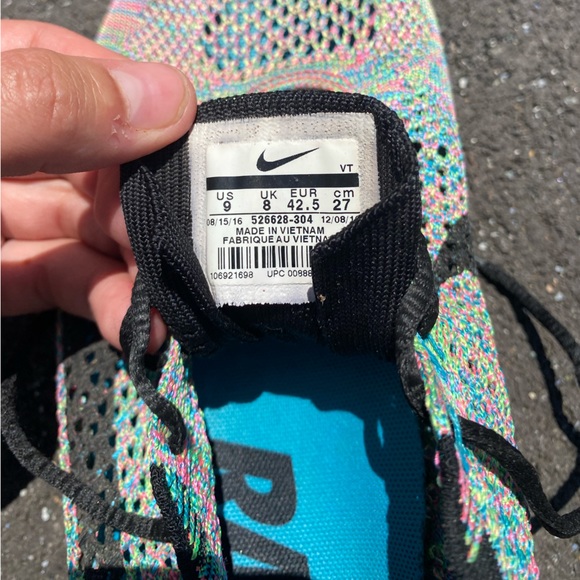 Flyknit Racer ''Multicolor 2.0'' sneakers size 9 - Picture 3 of 9
